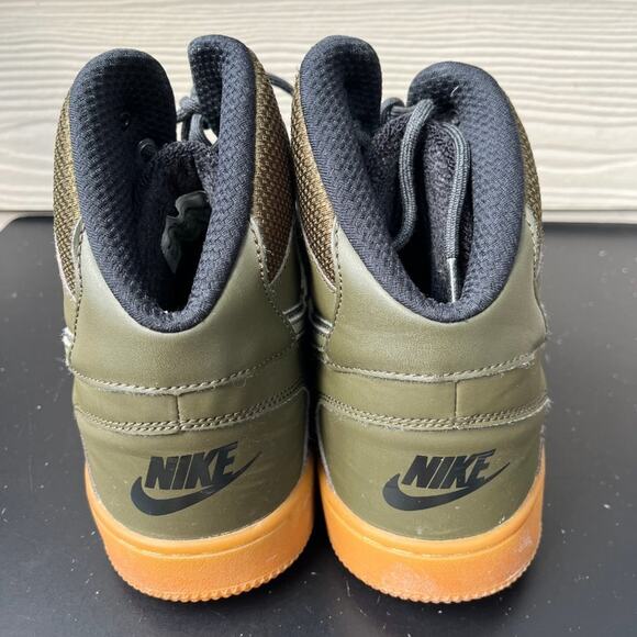 Nike Men's Son of Force Mid Loden Green Leather Shoes Sneakers Size 12 - Picture 6 of 11
